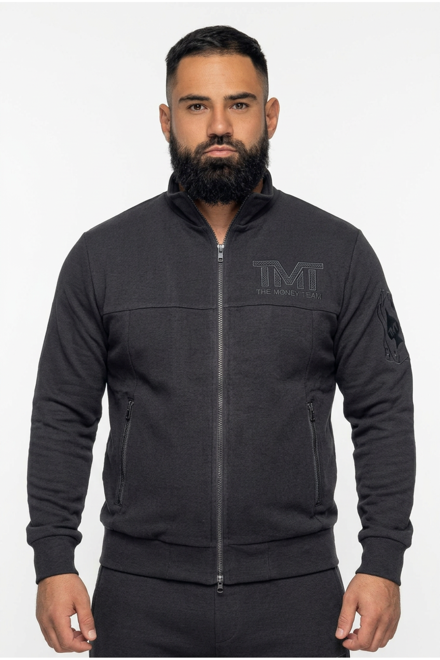 Спортивний костюм TMT The Money Team карта піка чорна без капюшону чорний  чоловічий