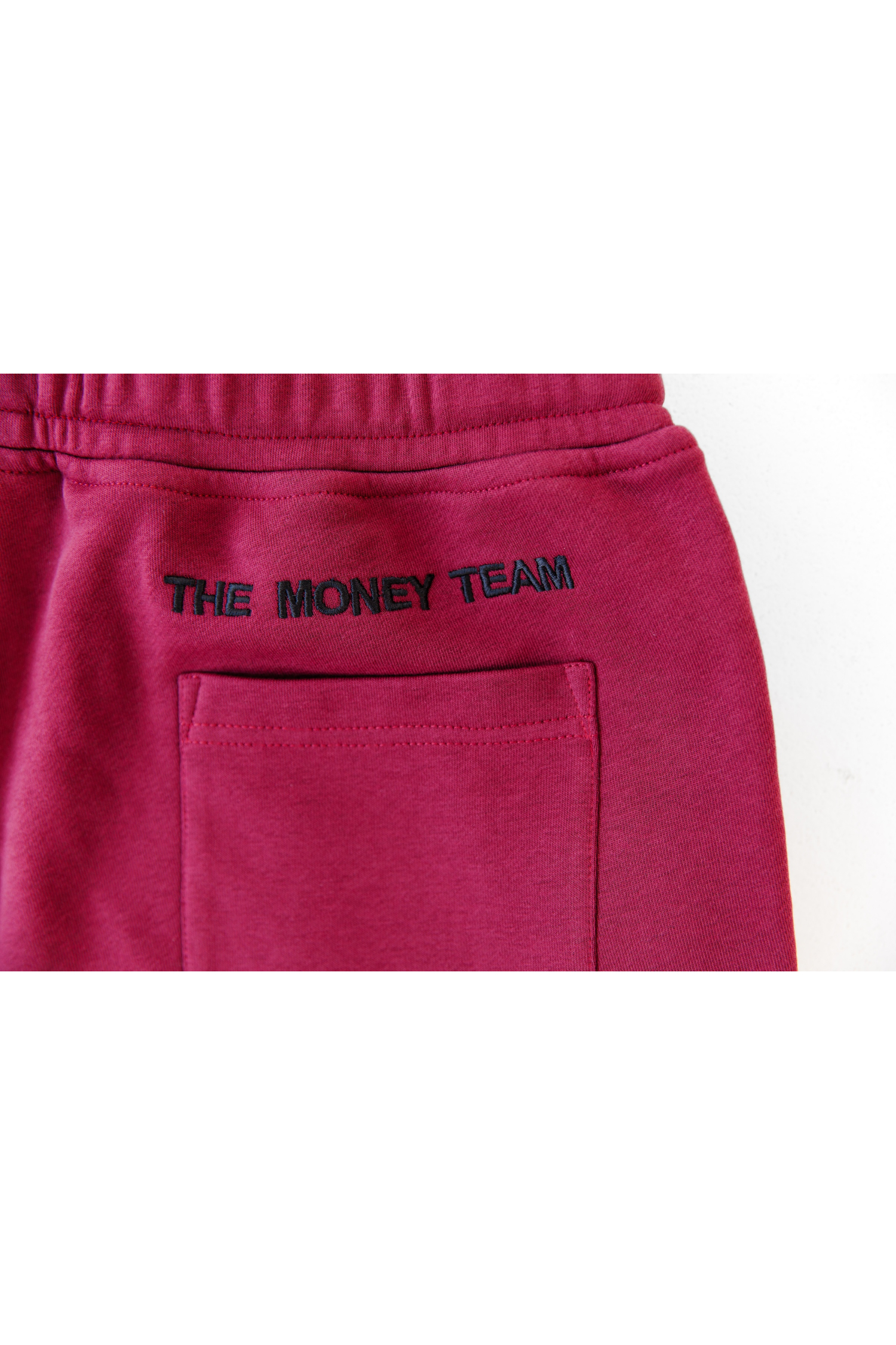 Спортивний костюм TMT The Money Team без капюшону з лампасом бордовий чоловічий
