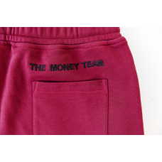 Спортивний костюм TMT The Money Team без капюшону з лампасом бордовий чоловічий