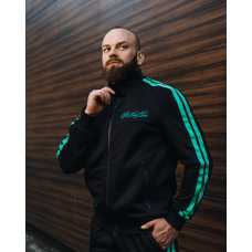 Спортивний костюм TMT The Money Team з лампасами без капюшону чорний чоловічий