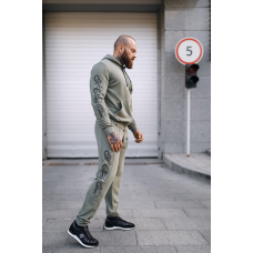 Спортивний костюм TMT The Money Team з вишивкою зелений чоловічий