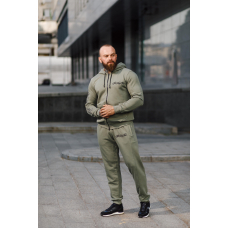 Спортивний костюм TMT The Money Team з вишивкою зелений чоловічий