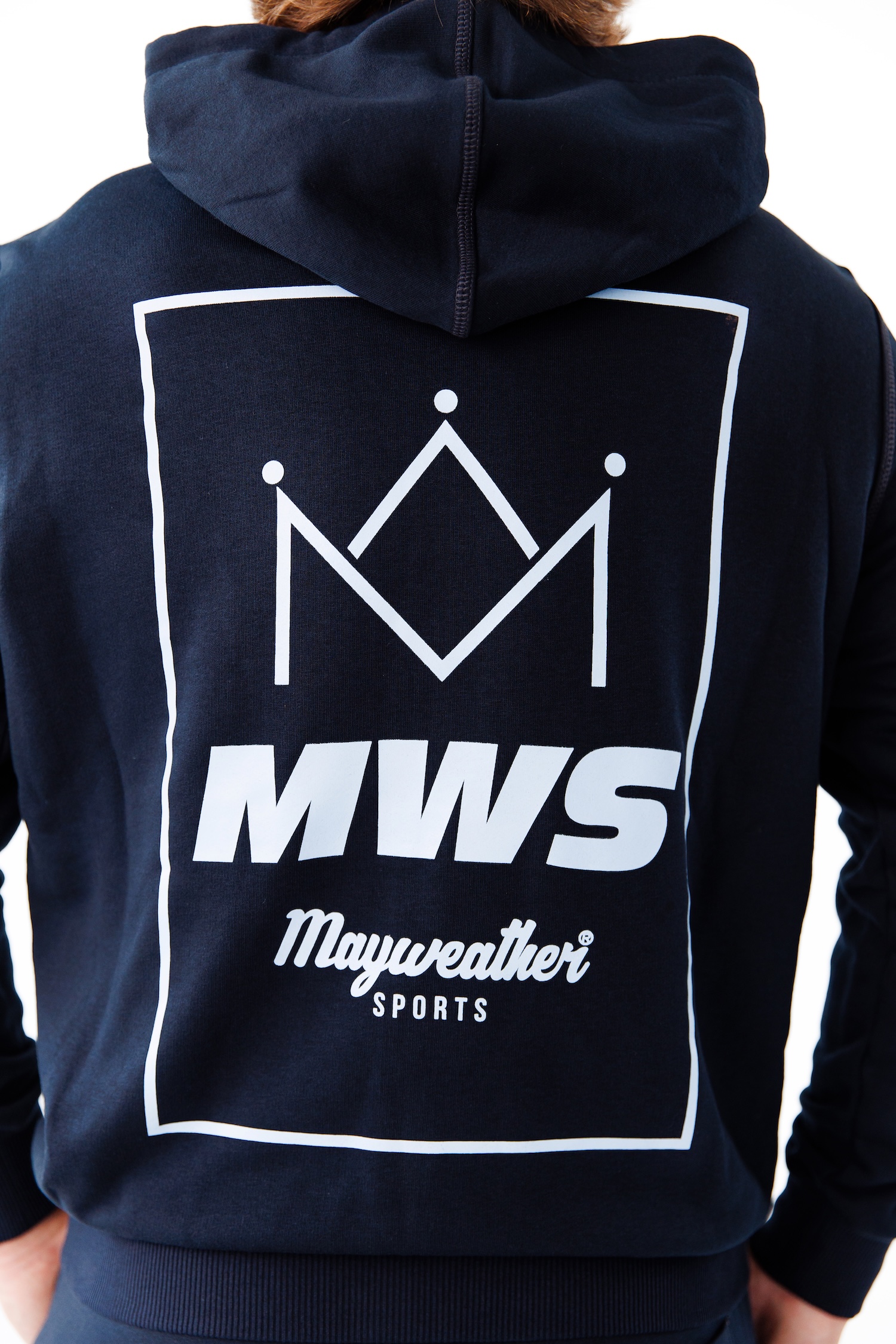 Спортивний костюм Mayweather Sport з короною на блискавці темно синій чоловічий