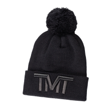 Шапка TMT The Money Team чорного кольору з чорним лого.