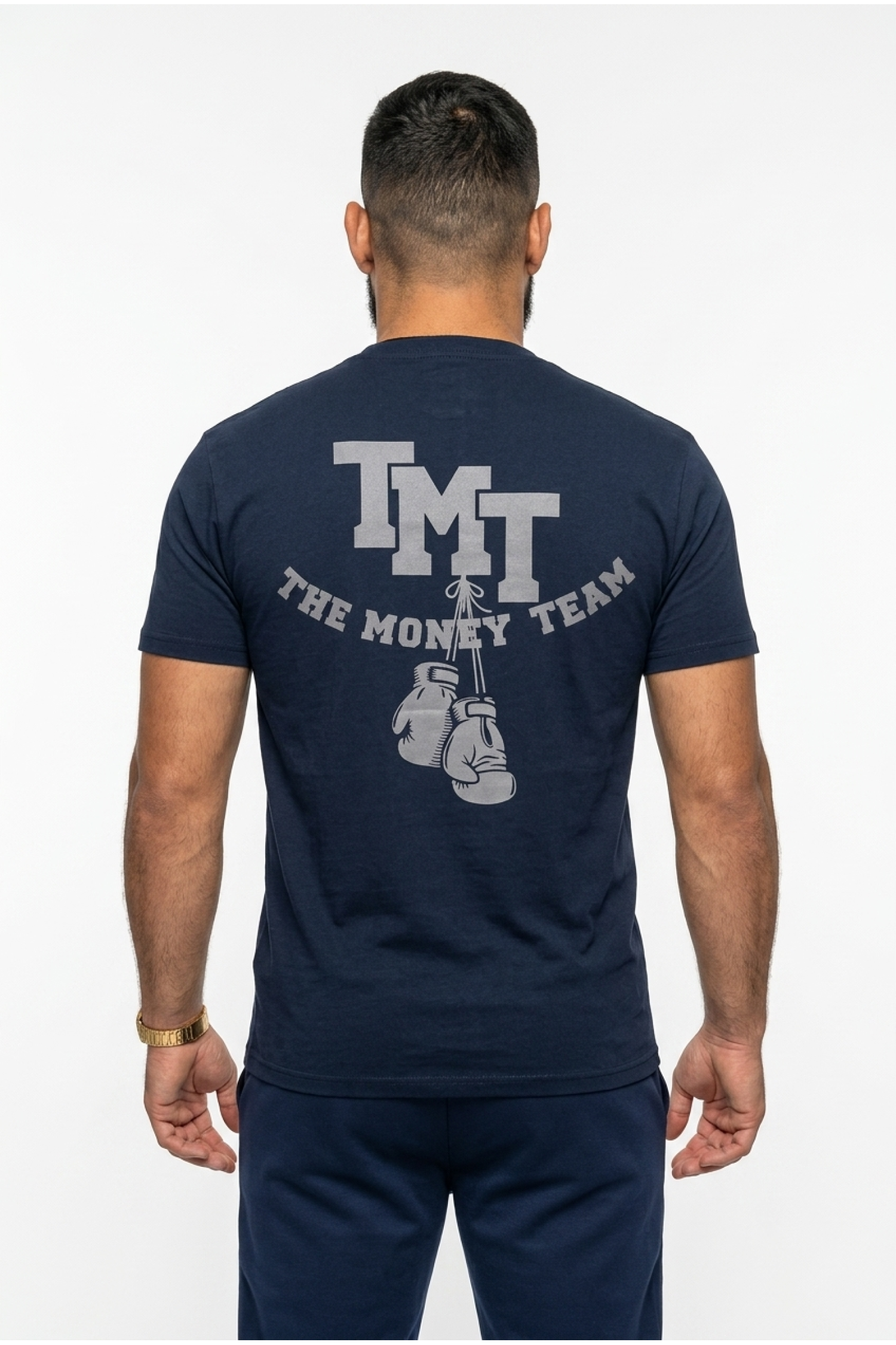  Футболка TMT The Money Team з рукавицею темно-синя чоловіча
