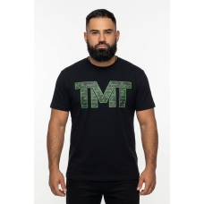  Футболка TMT The Money Team чорна з зеленим лого чоловіча
