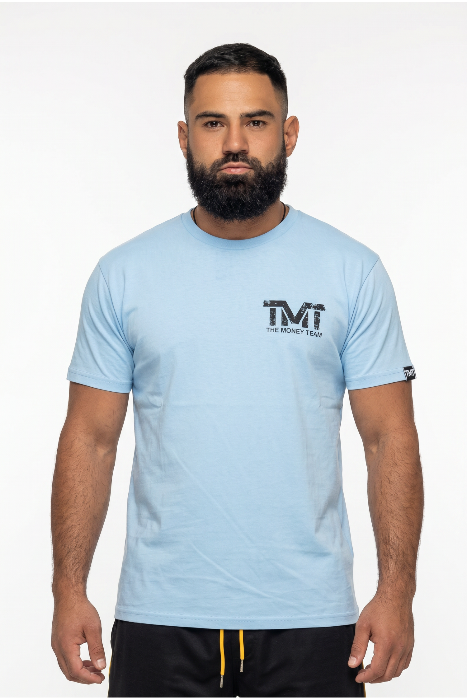  Футболка TMT The Money Team вінтаж лого блакитний чоловіча