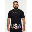  Футболка TMT The Money Team USA зірки чорна чоловіча