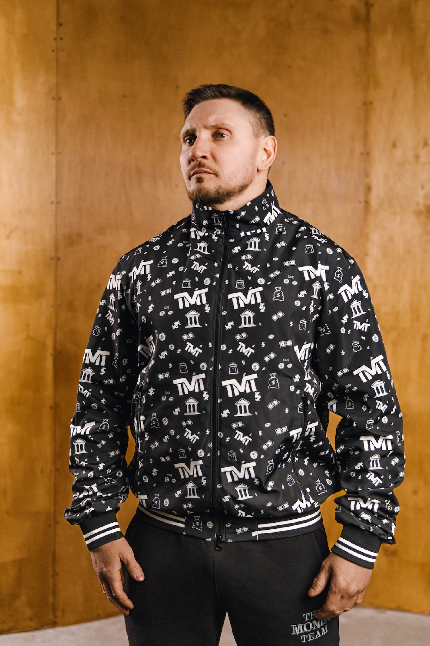 Вітрівка TMT The Money Team чорна демісезонна чоловіча